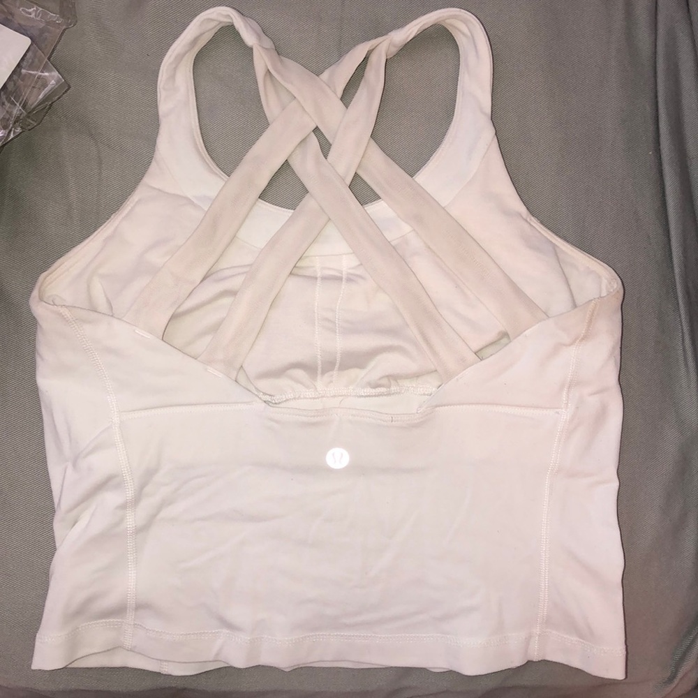 lululemon size 6 cross back crop top